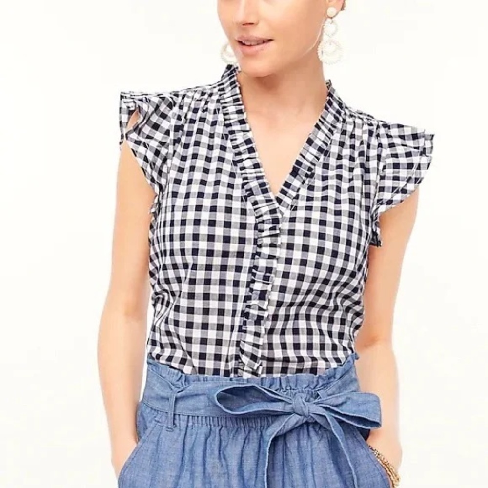 J. Crew gingham top